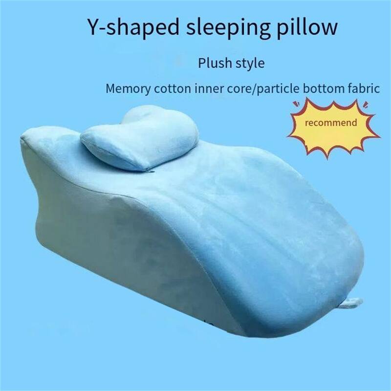 Multifunctional Ergonomic Spinal Posture Support & Multi-Functional Bed Pillow Blue