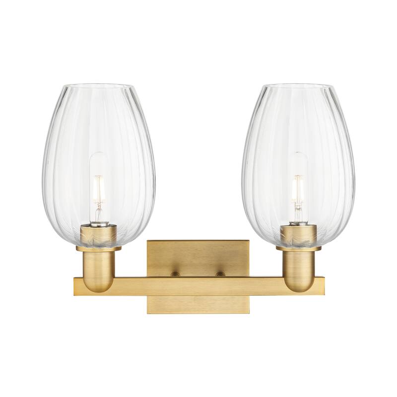 Innovations Lighting Downtown Urban - Preston - 2 Light 16" Flute Shade Bath Vanity Light