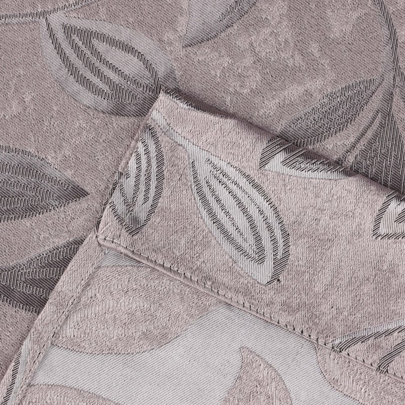 Superior Leaves Machine Washable Room Darkening Grommet With Ties Blackout Curtains, Set of 2