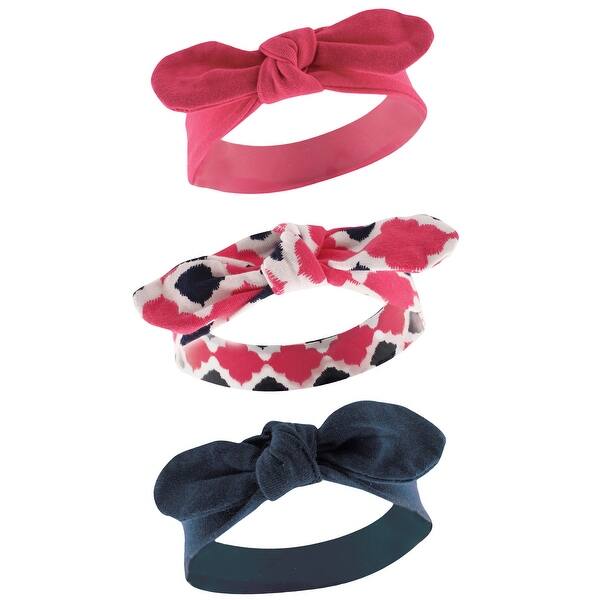 slide 1 of 1, Yoga Sprout Baby Girl Cotton Headbands 3pk, Bird, 0-24 Months - Bird Bird - 0-24 Months