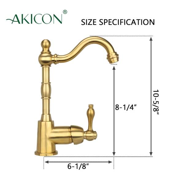 dimension image slide 0 of 8, One-Handle Widespread Kitchen Bar Faucet