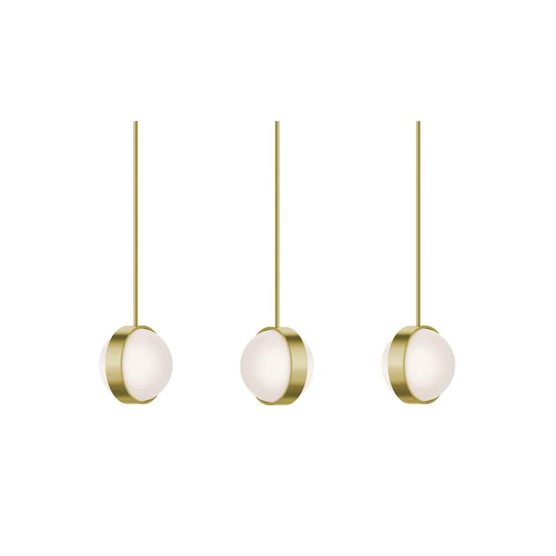 AFX VRNP09LAJUDLNR3 Verona 9" Wide LED Multi Light Pendant - Light Antique Brass