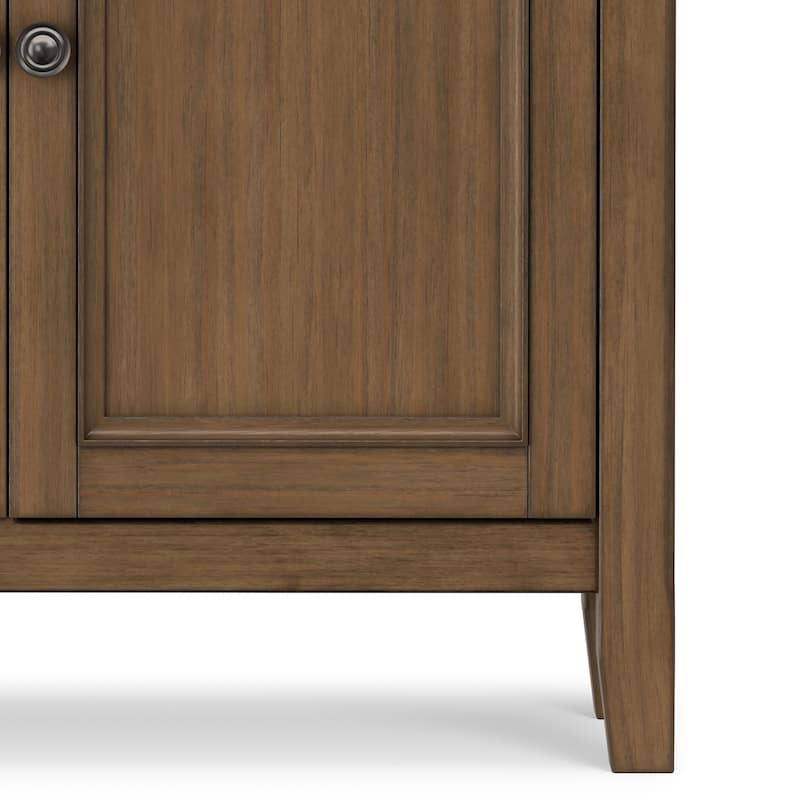 WYNDENHALL Halifax SOLID WOOD 36" Wide Transitional Entryway Storage Cabinet - 12"D x 36" W x 36"H