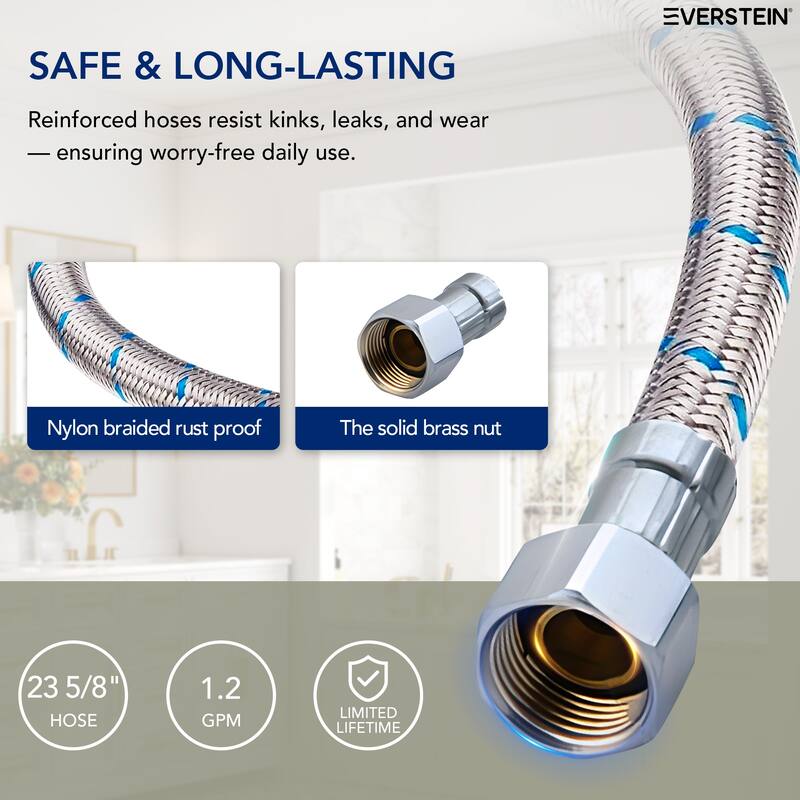 Single Hole Bathroom Faucet with Drain Assembly, Single Handle Bathroom Sink Faucet