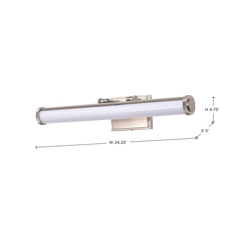 Cora 24 Inch LED Vanity 3 CCT Selectable Brushed Nickel Acrylic Lens - Brushed Nickel
