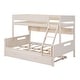 preview thumbnail 7 of 18, Wood Twin over Full Bunk Bed with Storage Shelves and Twin Size Trundle