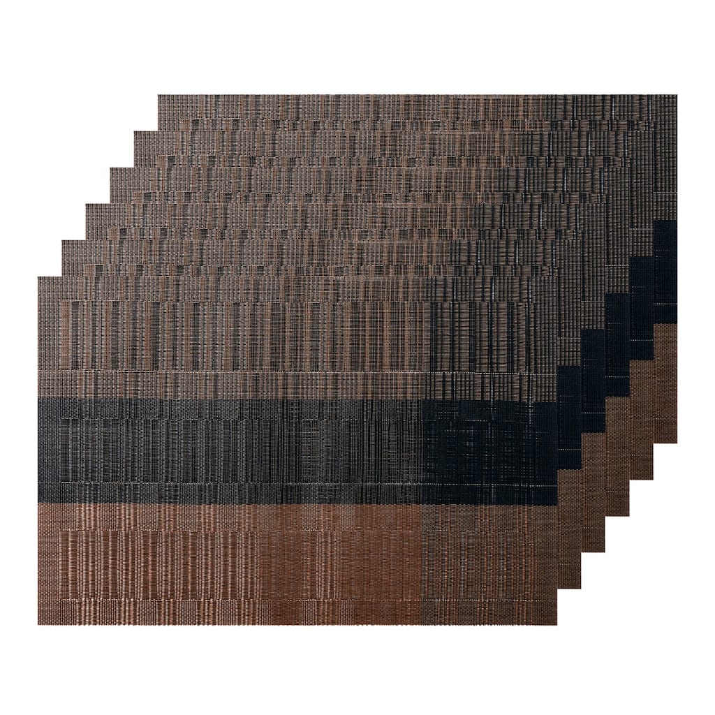 Placemats Set of 6, Heat-Resistant Woven Placemat, Non-Slip Table Mats - 18x12 inch