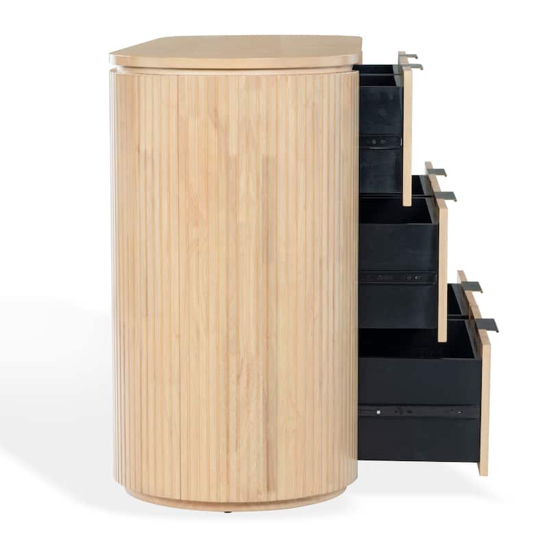 SAFAVIEH Couture Rikki Fluted 6-Drawer Wood Dresser