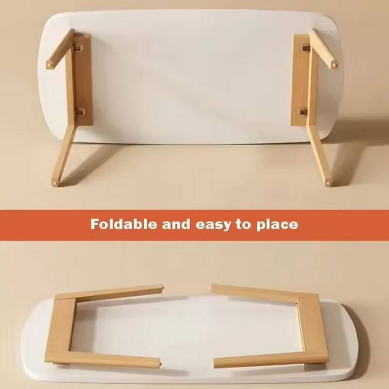 Folding Coffee Table, Collapsible Wooden Mini Desk, Multifunctional Foldable Coffee Tables For Small Spaces, Study
