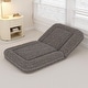 preview thumbnail 1 of 26, Folding Sofa Chair with 5 Adjustable Positions Plush Floor Lounge Chair for Gaming, Meditation, and Relaxation Brown