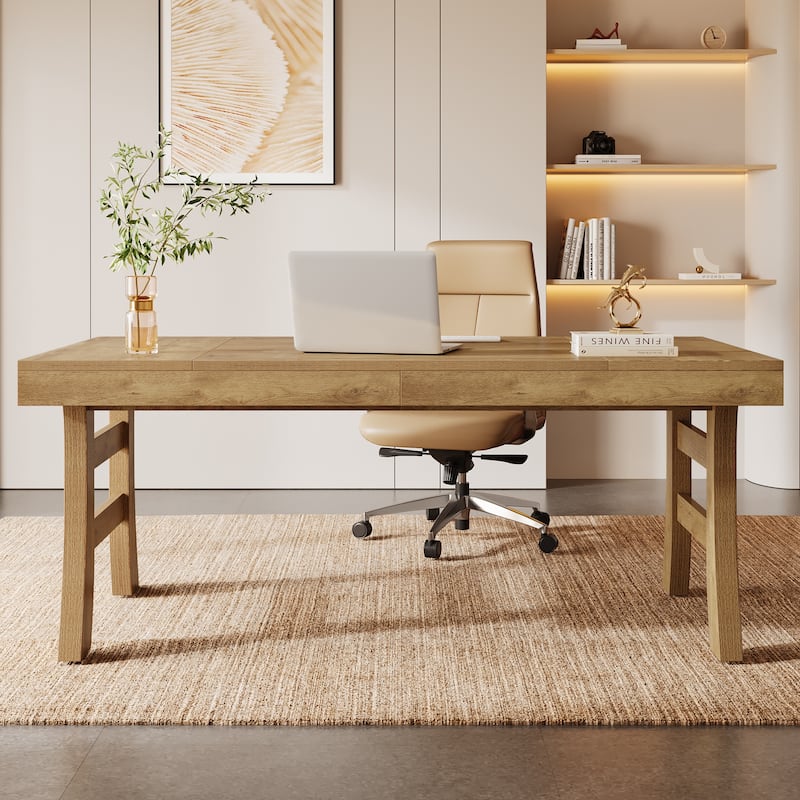 63 Inches Large Office Desk Computer Writing Table