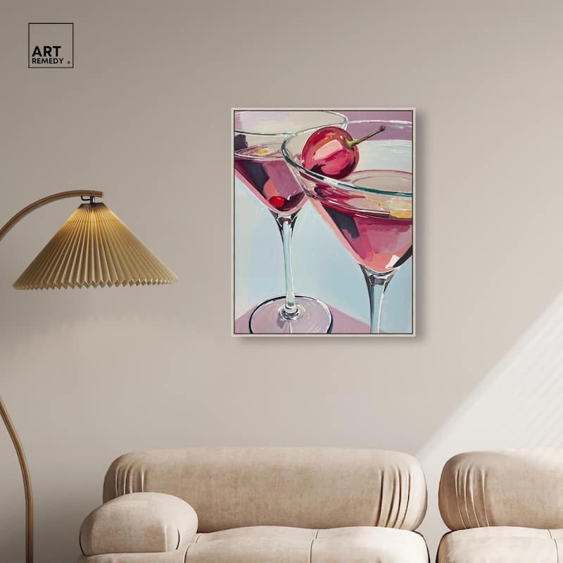 Cherry Cosmo Canvas by Art Remedy
