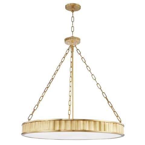 Hudson Valley Middlebury 8-Light Chandelier with Glossy Opal Glass