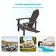 preview thumbnail 22 of 60, BONOSUKI Patio Adirondack Chairs Weather-resistant(Set of 2)