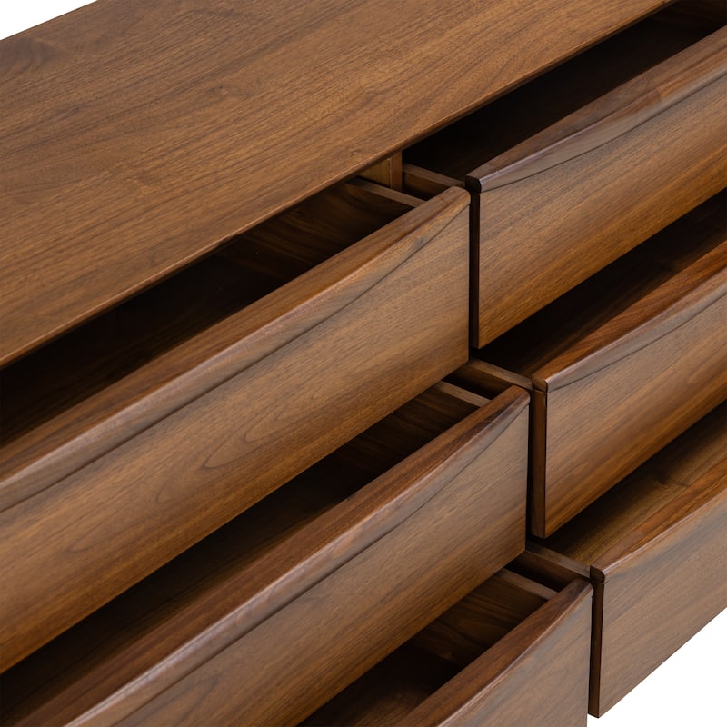 Poly and Bark Cura 63" Dresser in Walnut