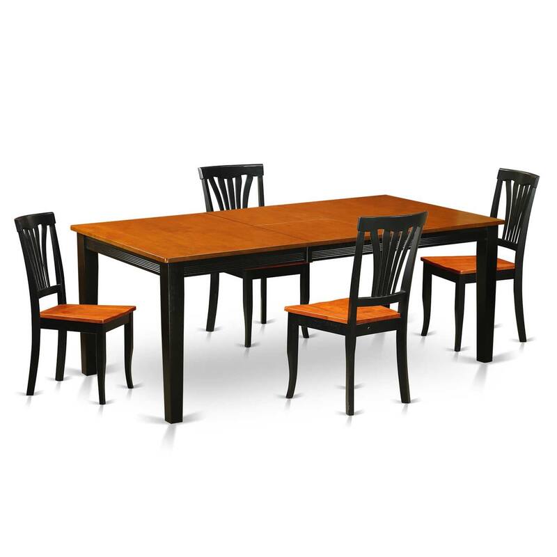 Farmhouse Dinette Set - Table and 8 Chairs - Kitchen Dining Room Set