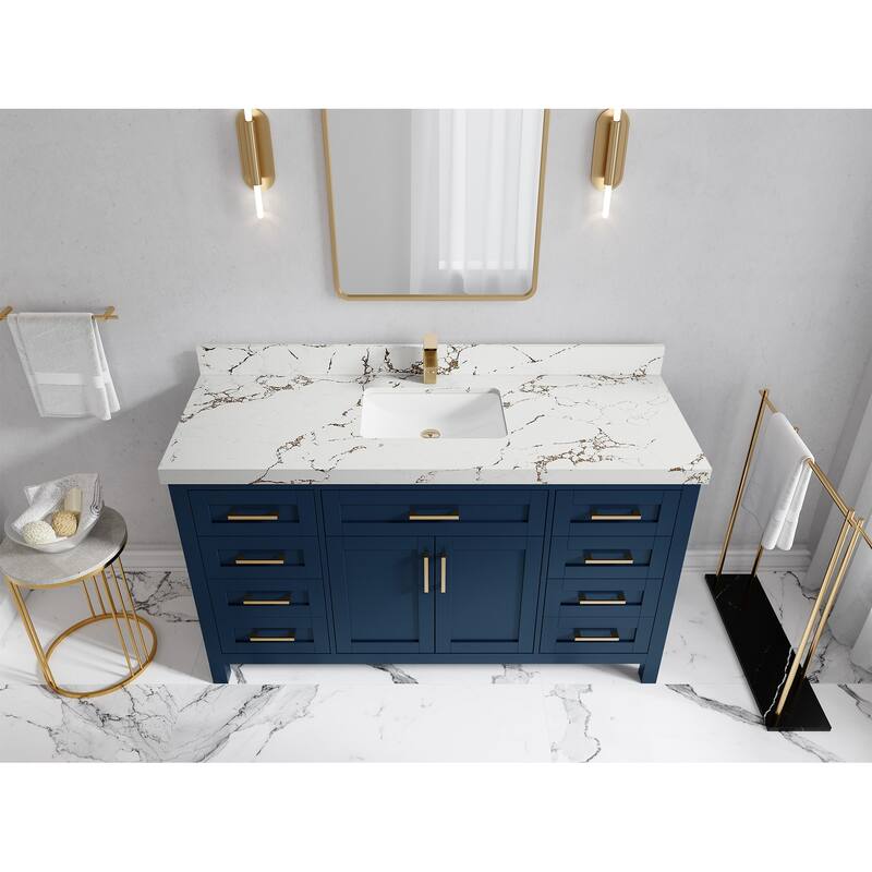 Willow Collections 60 in. W x 22 in. D Cambridge Single Sink Bathroom Vanity with Countertop