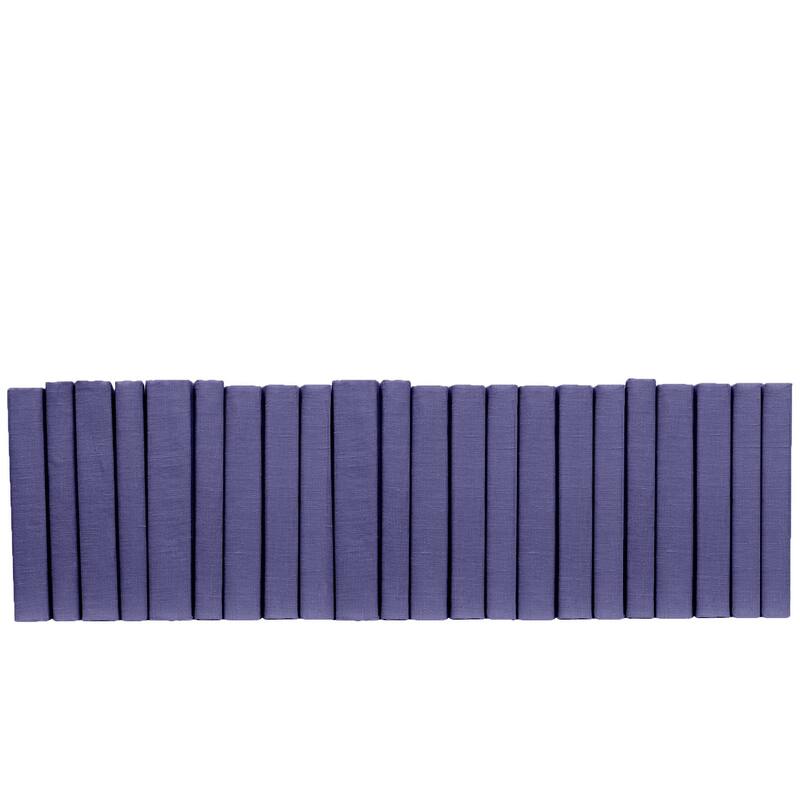 Books Purple Decorative Accessories: Dark Very Peri Linen Color By The Foot