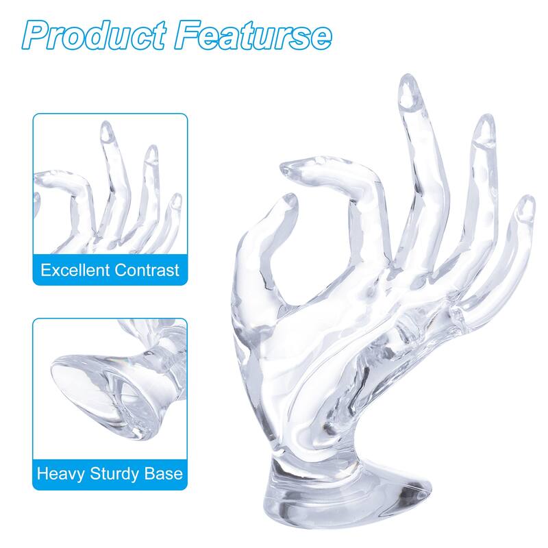 Hand Ring Holder, Hand Jewelry Holder Ring Display Stand Heavy Base