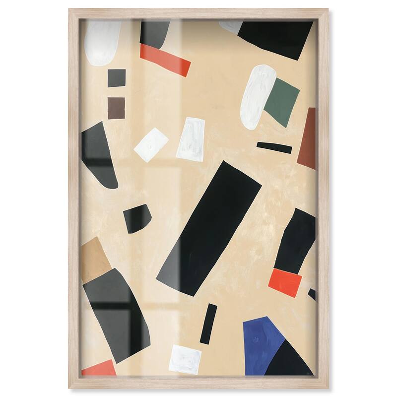 Mindscape Mosaic I Shadowbox by Art Remedy - Natural - 30" x 45"