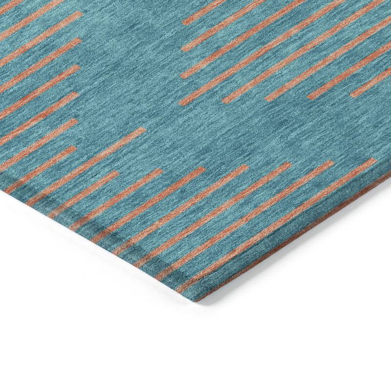 HomeRoots Geometric Transitional Rectangle Outdoor Rug