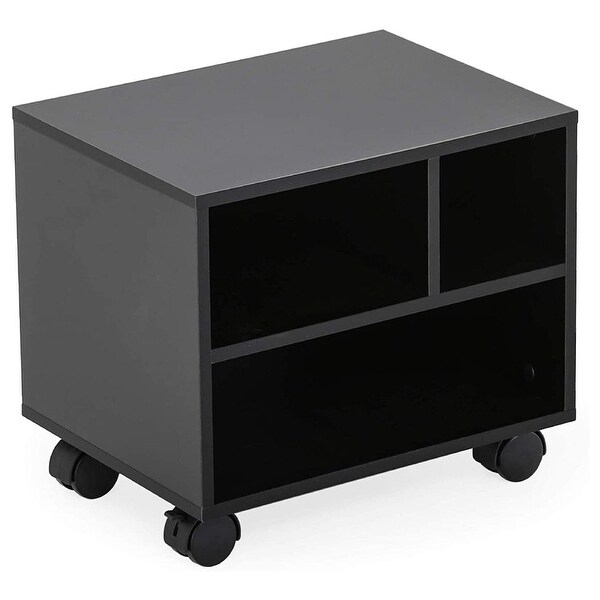 Mobile Under Desk File Storage Stand Work Cart with Wheels Overstock