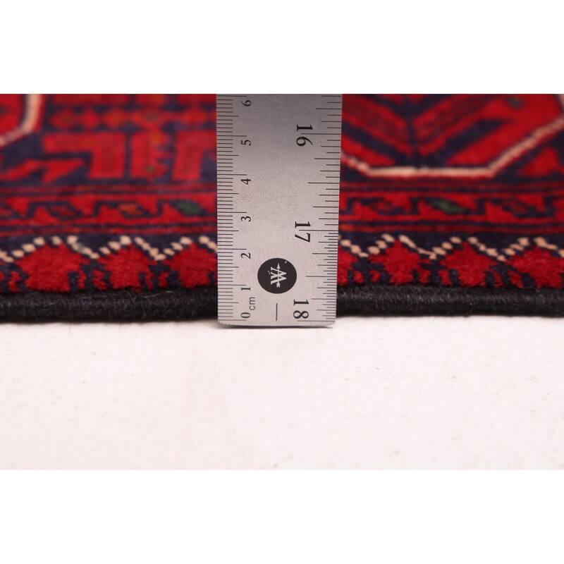 ECARPETGALLERY Hand-knotted Finest Khal Mohammadi Red Wool Rug - 3'11 x 6'0