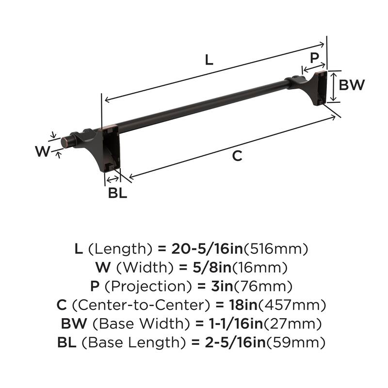 Amerock Davenport Bathroom Towel Bar