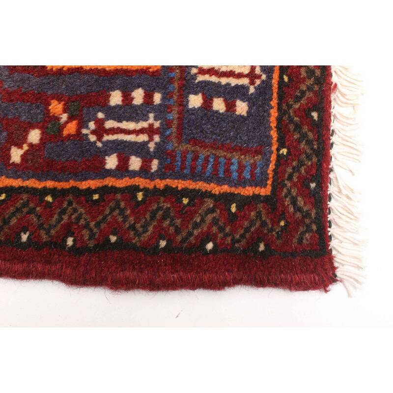 ECARPETGALLERY Hand-knotted Andelz Red Wool Rug - 4'1 x 6'3