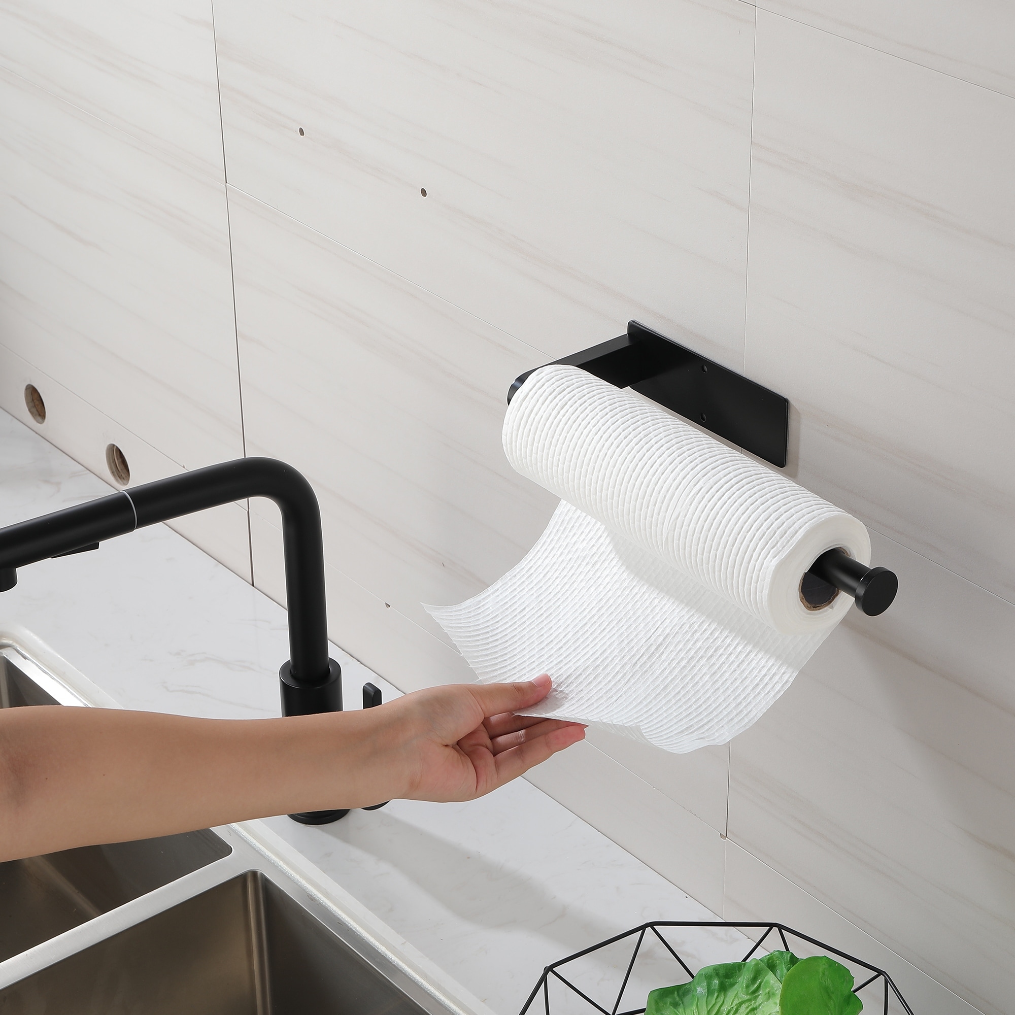 Bed bath and beyond paper towel holder wall mount best sale