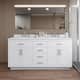 Option White / Giotto Quartz Top / Brushed Nickel