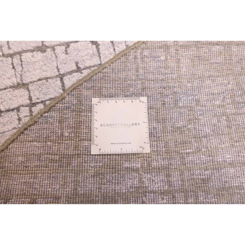 ECARPETGALLERY Hand-knotted Legacy Grey Silk, Wool Rug - 5'11 x 5'11