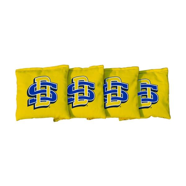 slide 2 of 3, South Dakota State Jackrabbits Yellow Cornhole Bags All-Weather Resin Filled