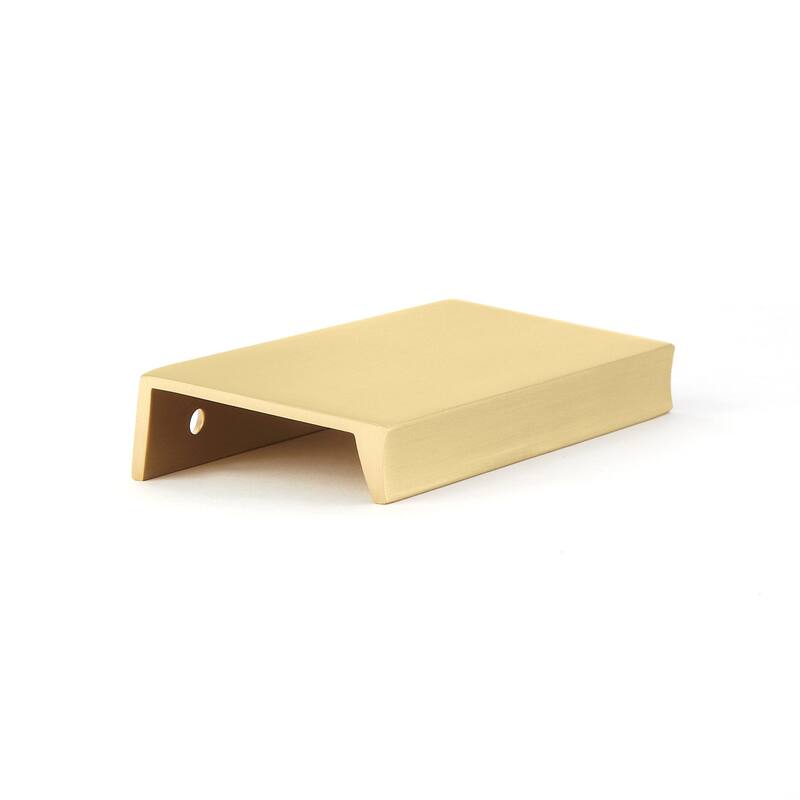 Schaub and Company 10010 Sabre 3" Center to Center Luxury Solid Metal - Satin Brass