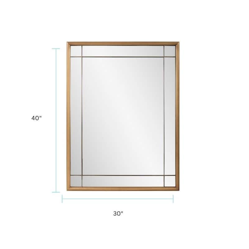 Allan Andrews French Panel Framed Decorative Wall Mirror