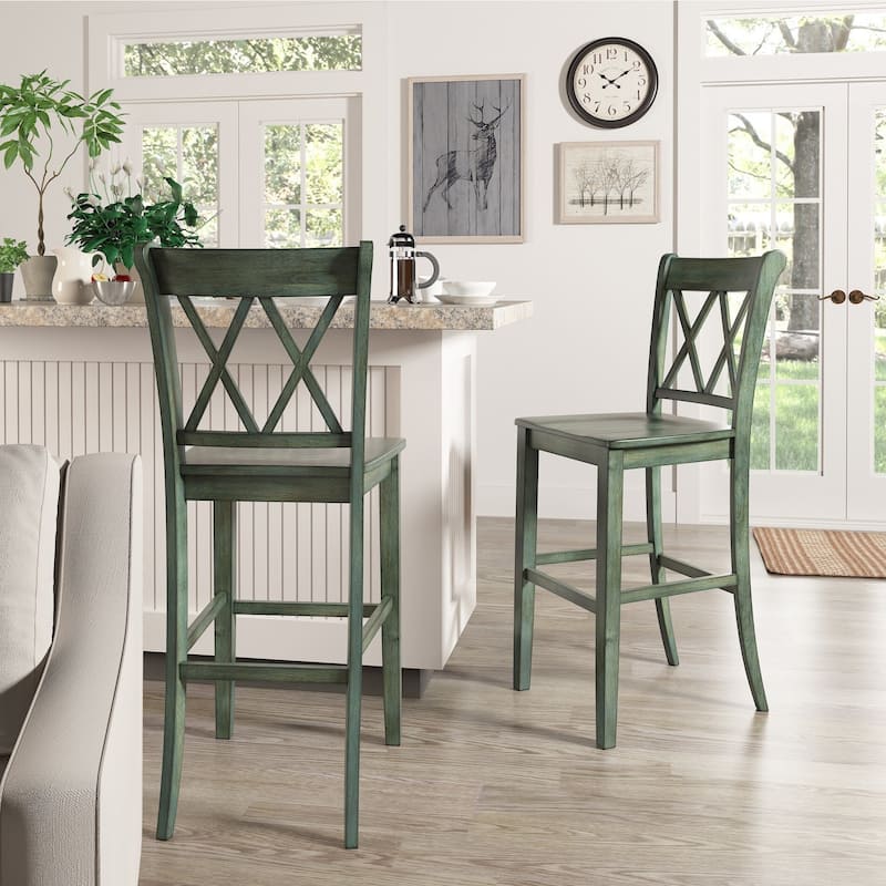 Eleanor X Back Bar Height Chairs (Set of 2) by iNSPIRE Q Classic