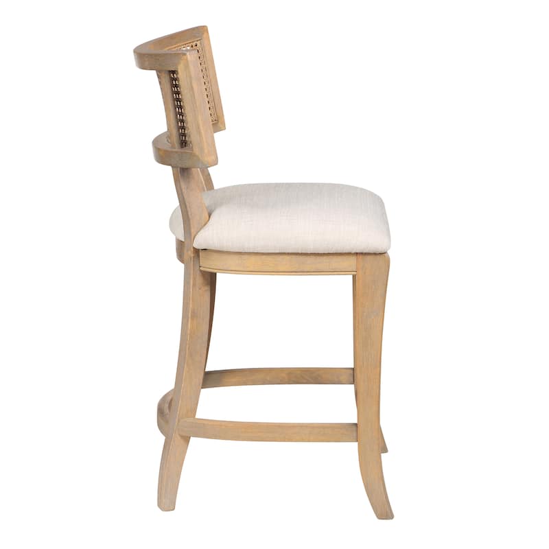 Berwil Wooden Cane Back Counter Height Chairs by Furniture of America
