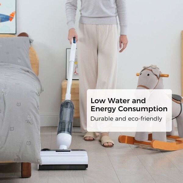 Hizero F100 All-In-One Wet Dry Bionic Hard Floor Cleaner, Sage