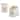 1.8 Quart Electric Tea Kettle and 2 Slice Toaster Combo in Gloss Cream