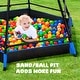 preview thumbnail 3 of 10, Hapfan Jungle Gym with Platform and Tent, Climbing Toys with Monkey Bars for Kids, Metal Outdoor Play Equipment