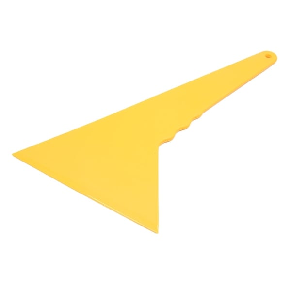 Portable Yellow Plastic Window Film Scraper Squeegee Cleaning Tool for Car