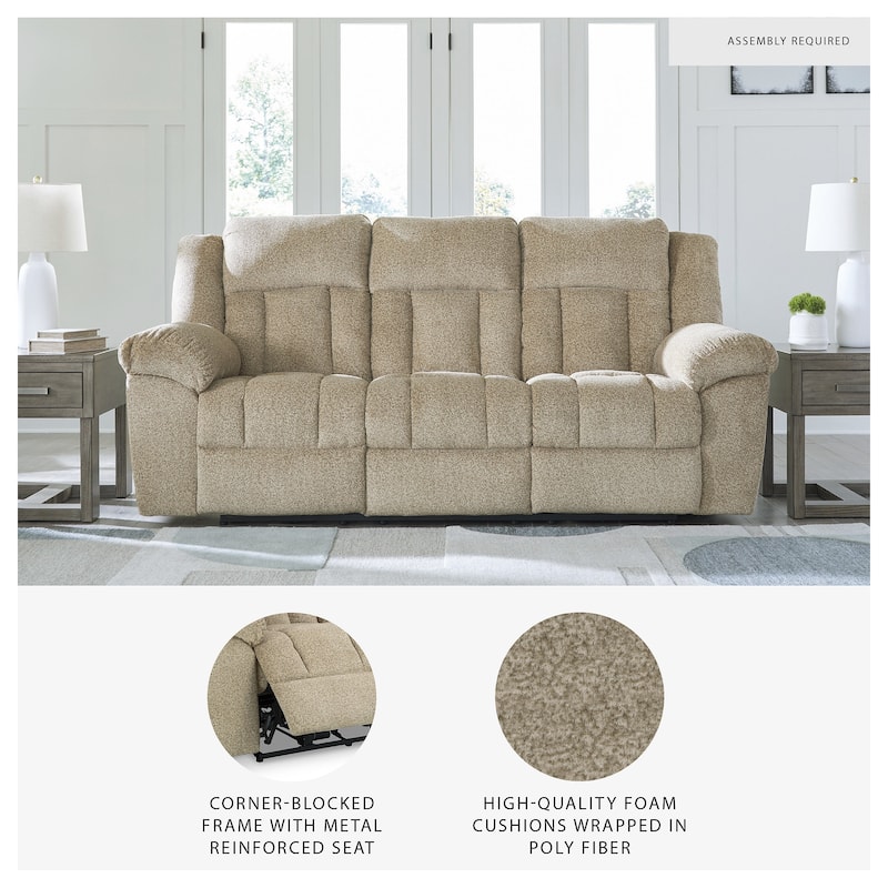 Signature Design by Ashley Tip-Off Power Reclining Sofa - 91"W x 42"D x 45"H