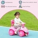 preview thumbnail 7 of 16, Qaba Toddler Push Car, Foot to Floor Ride on Car with Horn, Light, Music, Anti-Over-Backwards Device & Under Seat Storage