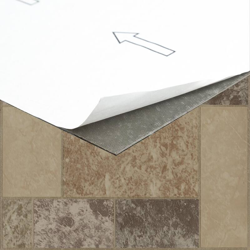 Achim Nexus Marble Blocks 12x12 Self Adhesive Vinyl Floor Tile - 20 Tiles/20 sq. ft.