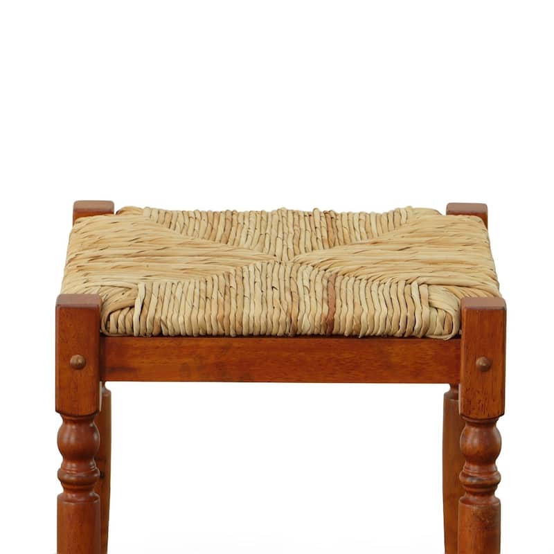 Walnut Finish 24-inch Counter Stool