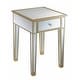 preview thumbnail 20 of 30, Convenience Concepts Gold Coast Mirrored 1 Drawer End Table