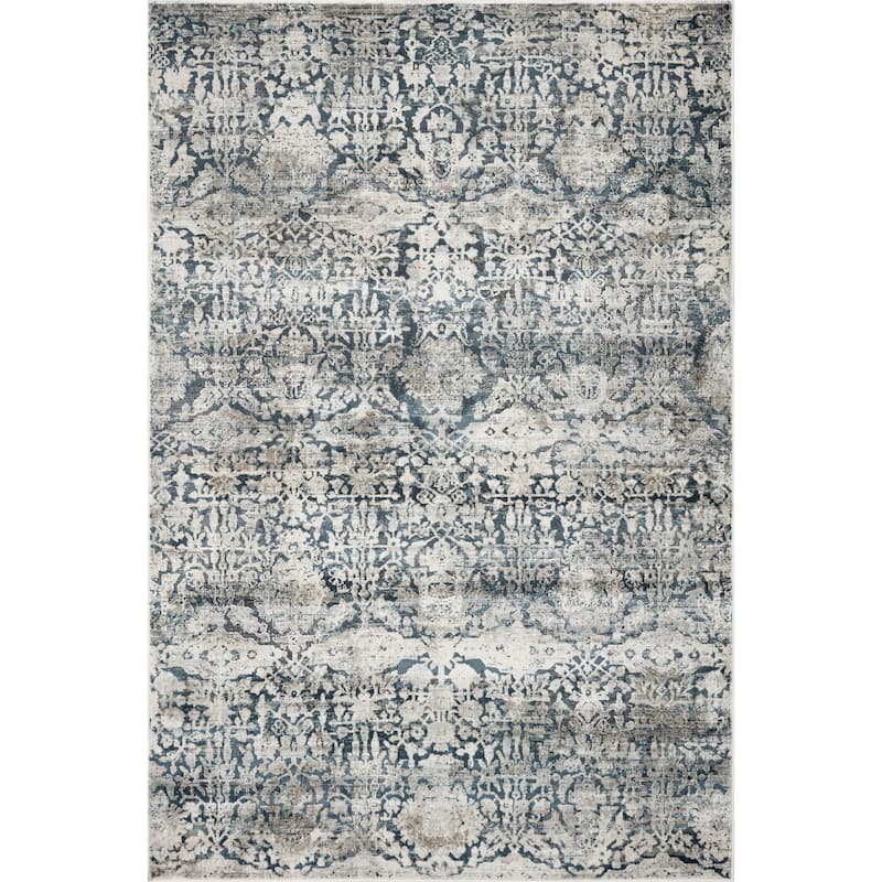 Carson Carrington Hartvien Distressed Boho Trends Rug - 5'3" x 7'7" - Teal