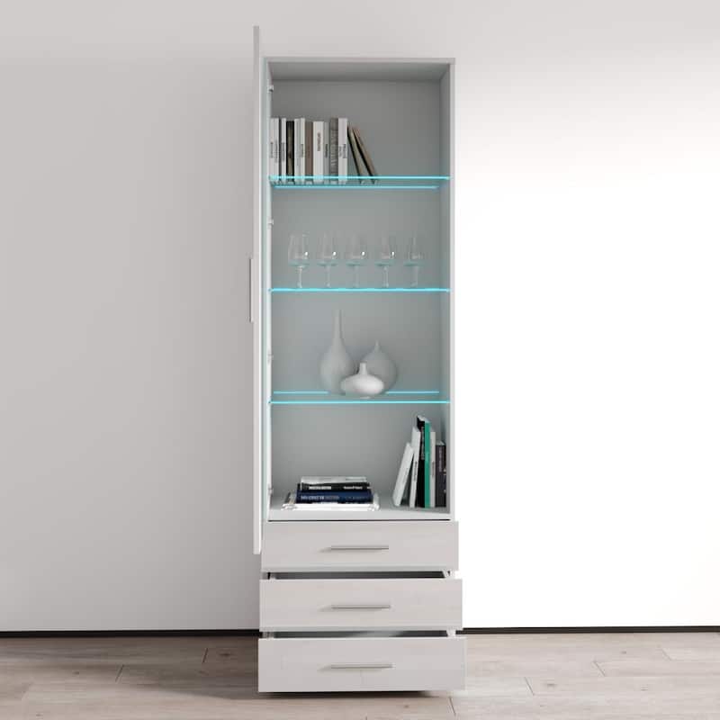 Soho S1 1D3S Modular 1-door Modern 24-inch Bookcase
