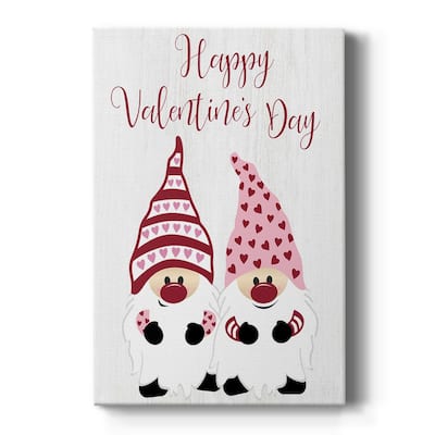 Valentines Gnomes Premium Gallery Wrapped Canvas - Ready to Hang