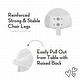 preview thumbnail 5 of 4, RiverRidge Kids 2pc Chairs for Playroom, Nursery, and Daycare - White